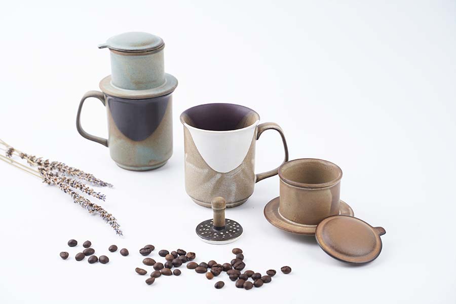 Gốm, ceramics, quà tặng bằng gốm, ceramic gifts, quà tặng thủ công, handmade gifts, phin cà phê, coffee filter