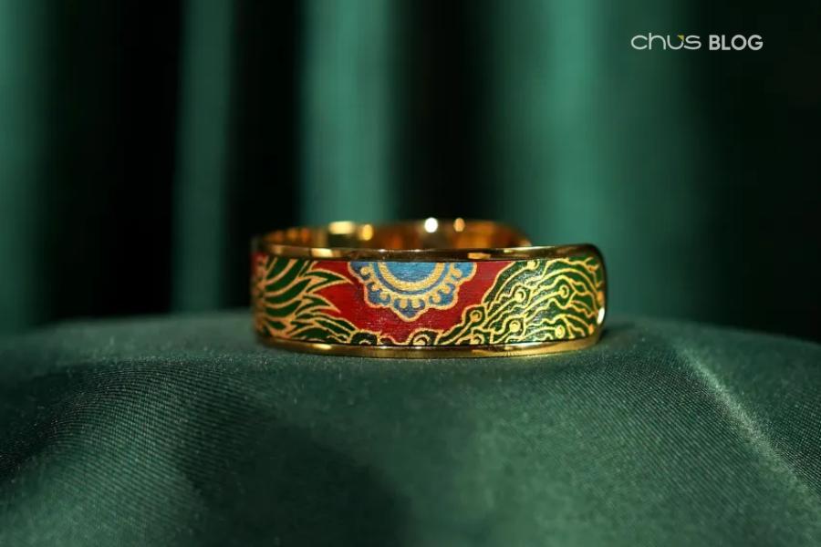 Leather-wrapped bracelet - a classy accessory showing the refined taste of both giver and receiver