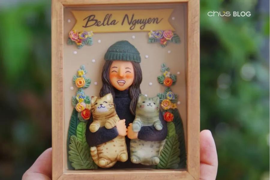Tranh đất sét - tác phẩm nghệ thuật nơi từng đường nét đều chứa đựng tâm huyết và sự chăm chút