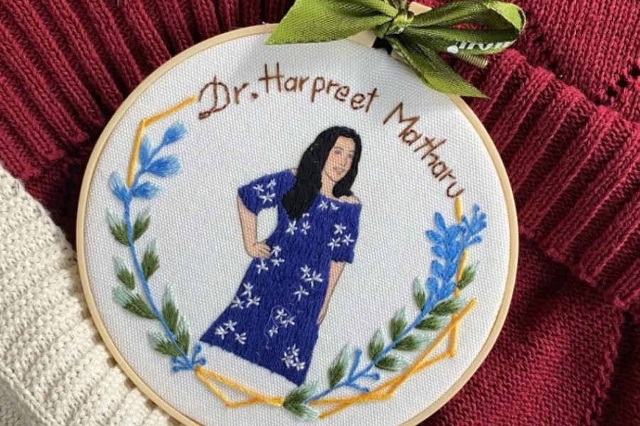 Exquisite hand embroidered paintings where every stitch reveals the artisan's dedication