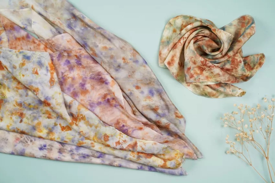 Silk scarves with meaningful and elegant lotus patterns