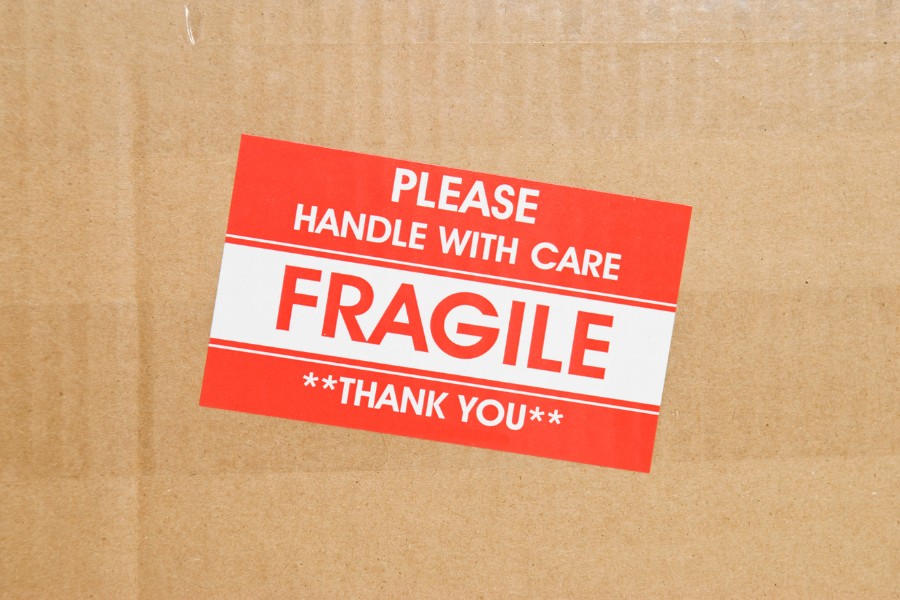 FRAGILE labels - absolute protection for fragile gifts