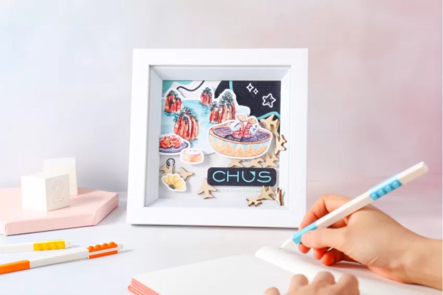 Khung ảnh 3D - quà tặng sinh nhật cho em gái cute