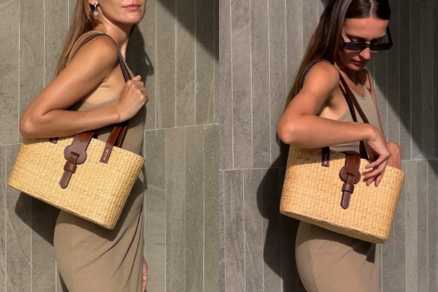 Water hyacinth Square Basket bag - the perfect combination of tradition and modernity
