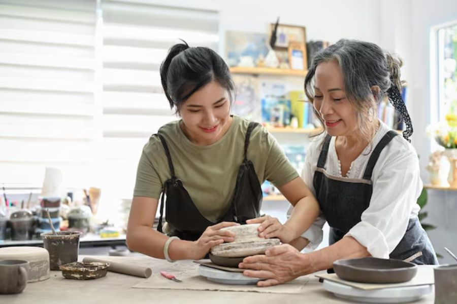 Creating pottery with mom brings rich spiritual experiences