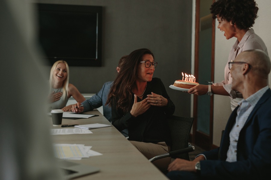 Birthday is the "golden" time - boss is in good mood, more receptive