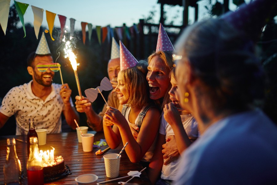 Bright smiles on birthdays - memorable happy moments