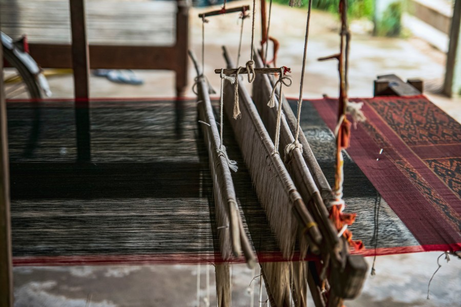 Colorful and delicate traditional handicraft artworks