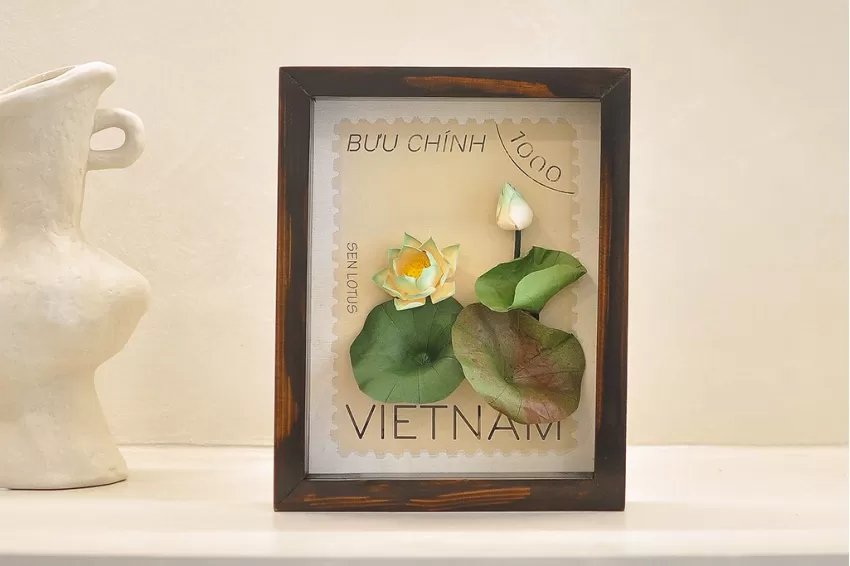 quà tặng doanh nghiệp, corporate gift, tranh hoa giấy handmade, handmade flower paper painting 