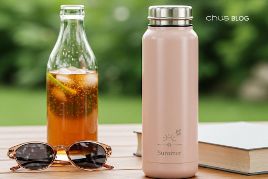 Bình giữ nhiệt khắc tên vừa giúp hydrat hóa cơ thể vừa là phụ kiện thời trang cá tính trong mùa hè