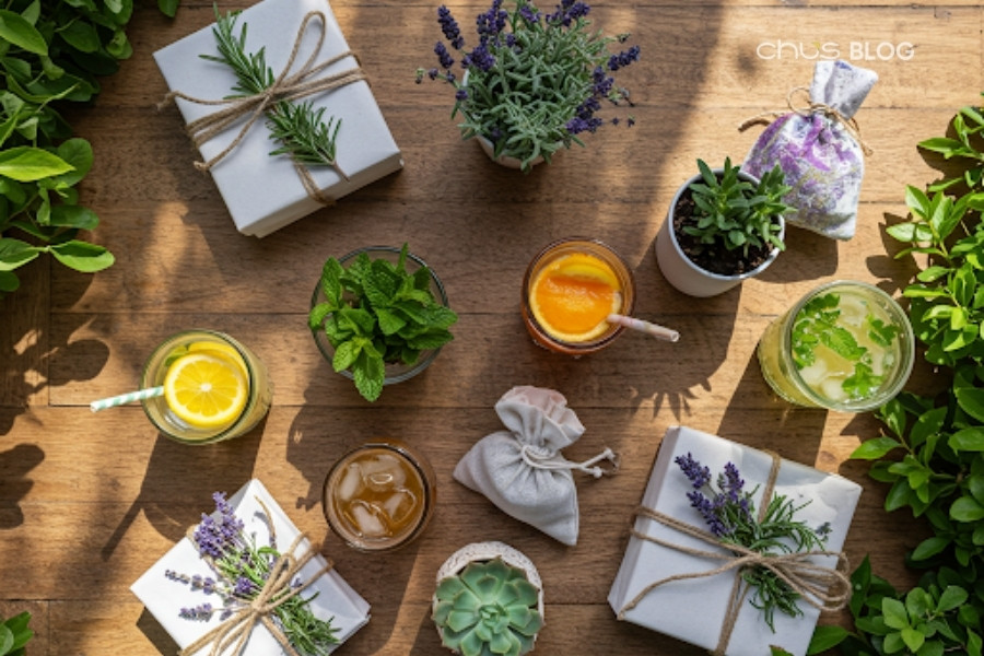 5 natural summer gift combos for relaxation and health care.