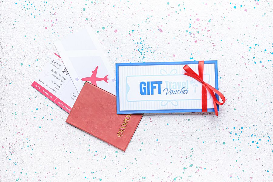 tặng gift, voucher