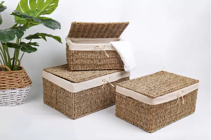 quà tặng bền vững, sustainable gift, quà tặng thân thiện với môi trường, eco-friendly gift, lối sống xanh, green lifestyle, lối sống bền vững, sustainable lifestyle, giỏ cói có nắp, sedge basket with cover