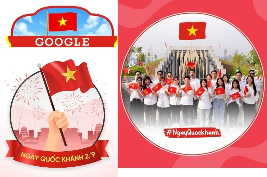 Ảnh 04. Thay đổi ảnh đại diện đón chào ngày Quốc khánh 