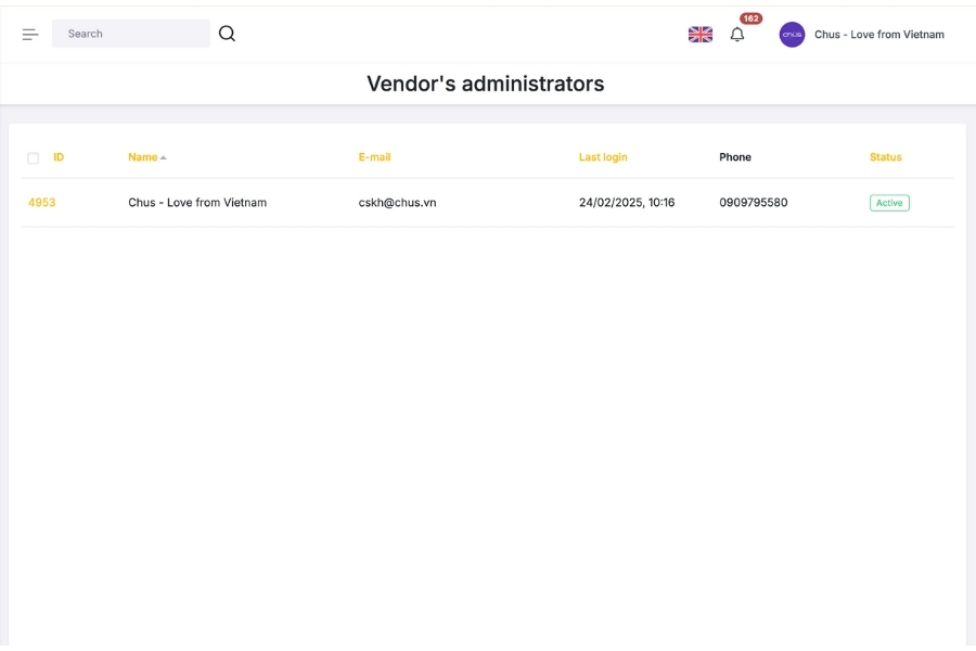 "Settings" Section