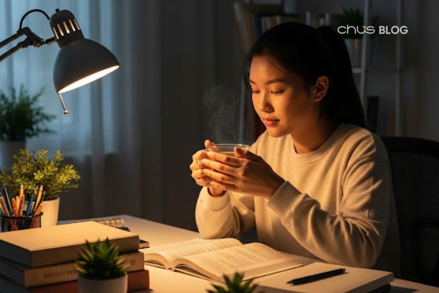 8 natural drinks that help dispel stress and bring good sleep to conquer exam season