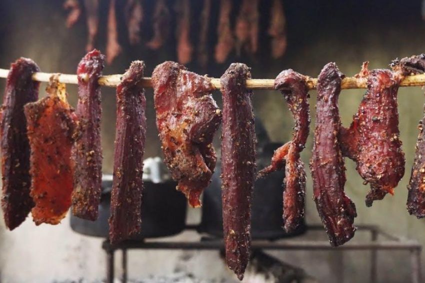 Buffalo meat gac bep with unique preparation methods