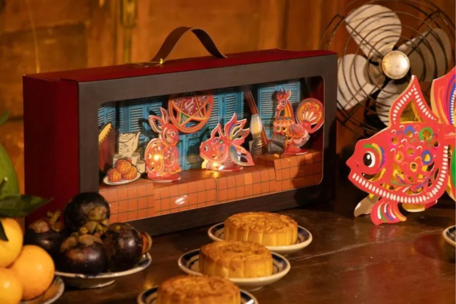 Creative Mid-Autumn gift boxes featuring diverse designs and captivating colors