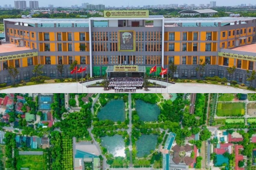 Vietnam National University of Agriculture with poetic green spaces