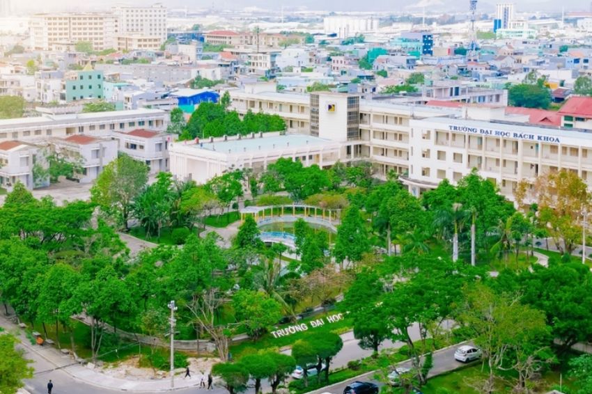 Da Nang University's spacious campus with unique architecture