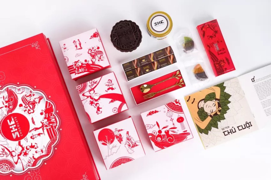 Quà Trung Thu gắn thương hiệu doanh nghiệp với logo và thông điệp cá nhân hóa