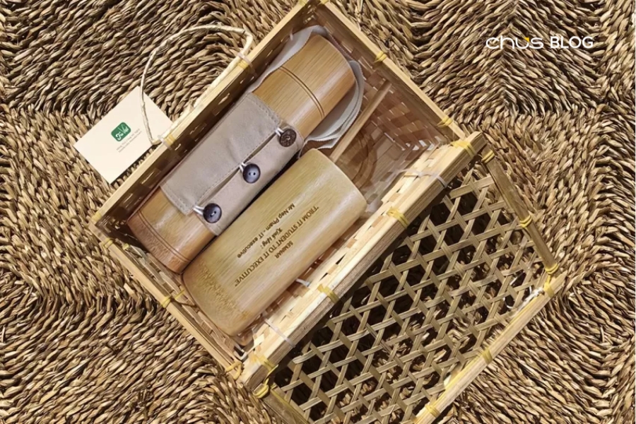 Bamboo gift combo recommended by CHUS according to Schneider Electric's requirements