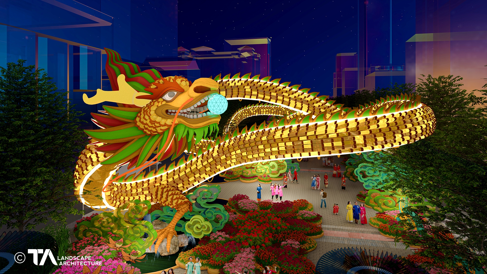 địa điểm chơi Tết ở Sài Gòn, Tet holiday destinations in Saigon, địa điểm chơi Tết ở Hồ Chí Minh, Tet holiday destinations in Ho Chi Minh City, đường hoa Nguyễn Huệ, Nguyen Hue street