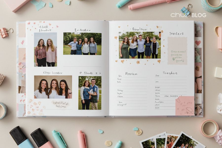 Photobook kết hợp ảnh và lưu bút, xu hướng hiện đại để lưu giữ kỷ niệm tuổi học trò.
