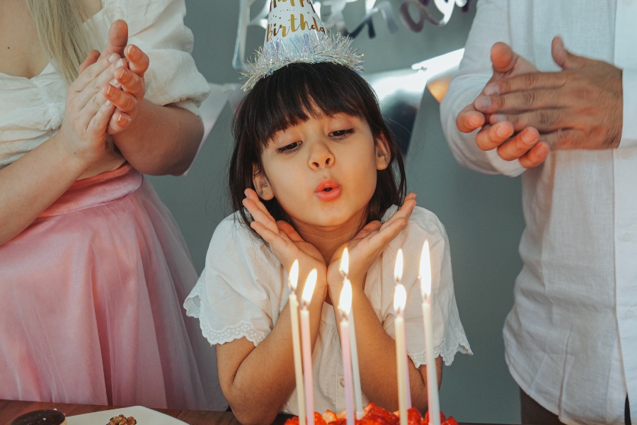 Children and their innocent smiles on their special birthday
