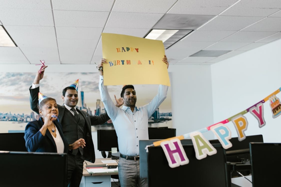 Sincere wishes in the workplace environment