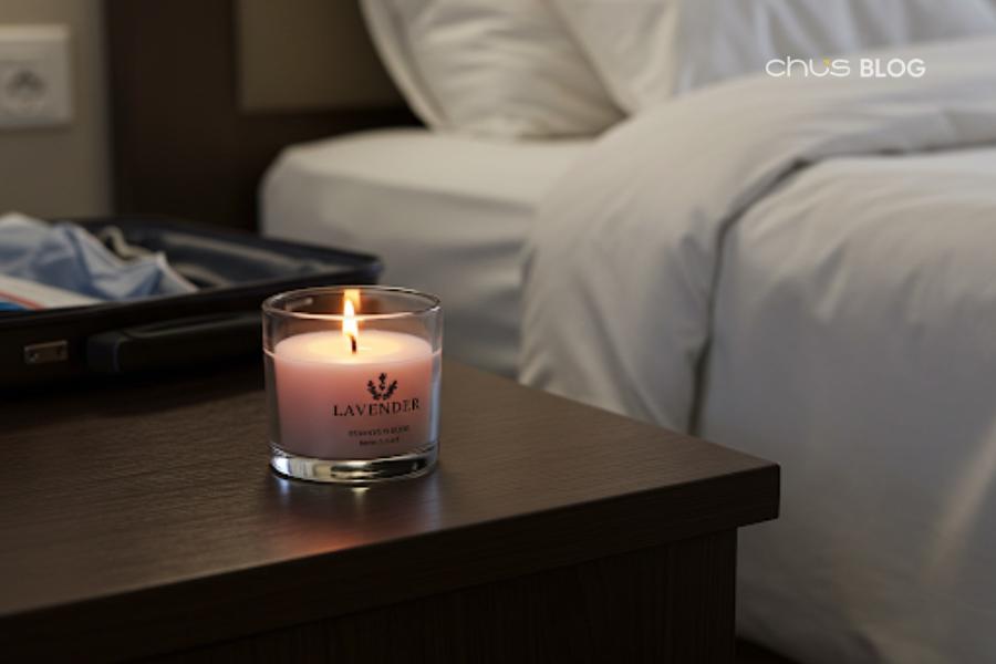 Mini scented candles can light up both your space and soul when away from home.