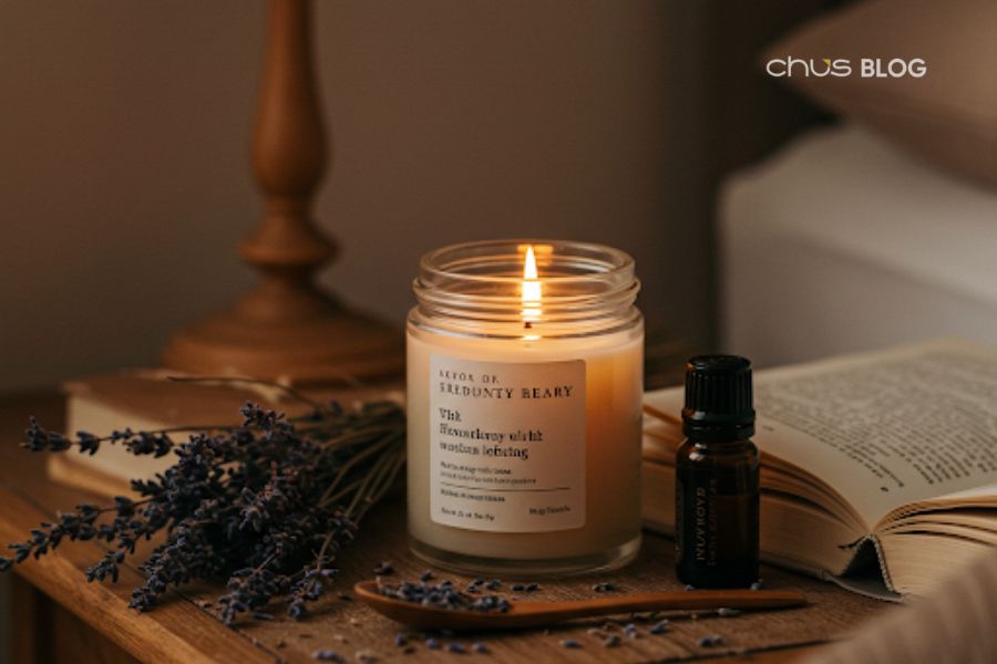 Handmade scented candles create a relaxing and peaceful space for the recipient.