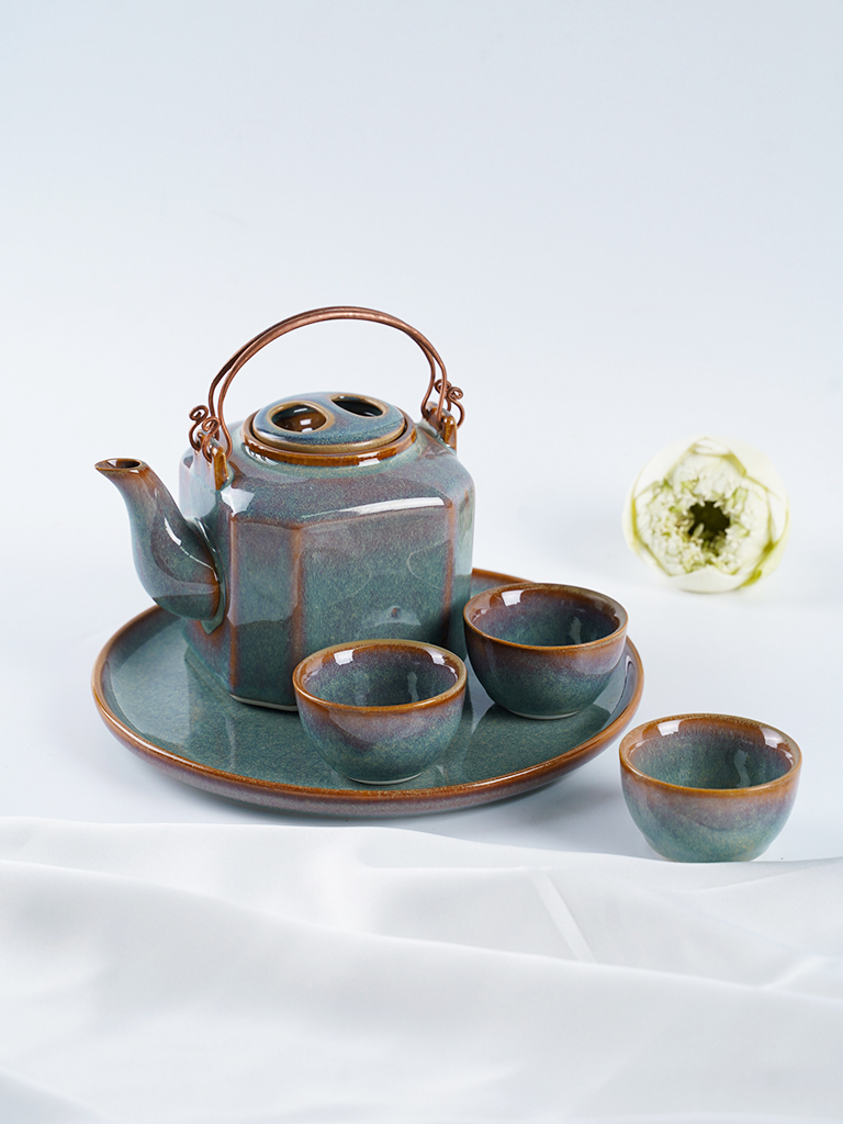 quà tết tặng thầy cô, quà Tết ý nghĩa, Tet gifts for teachers, meaningful Tet gifts, ấm trà gốm sứ, ceramic tea set