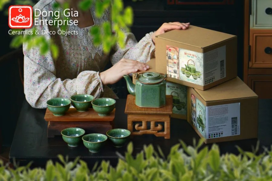 Bộ ấm trà sang trọng thể hiện gu thẩm mỹ tinh tế