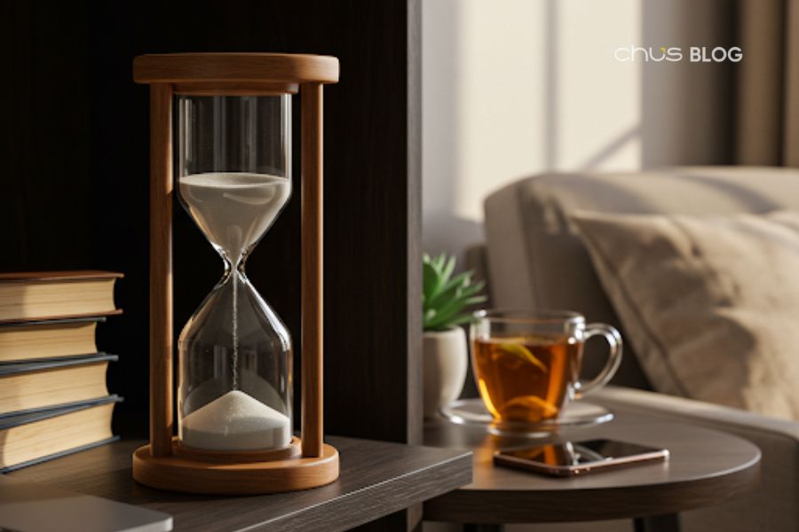 An hourglass is not only beautiful but also carries a deep meaning about valuing time