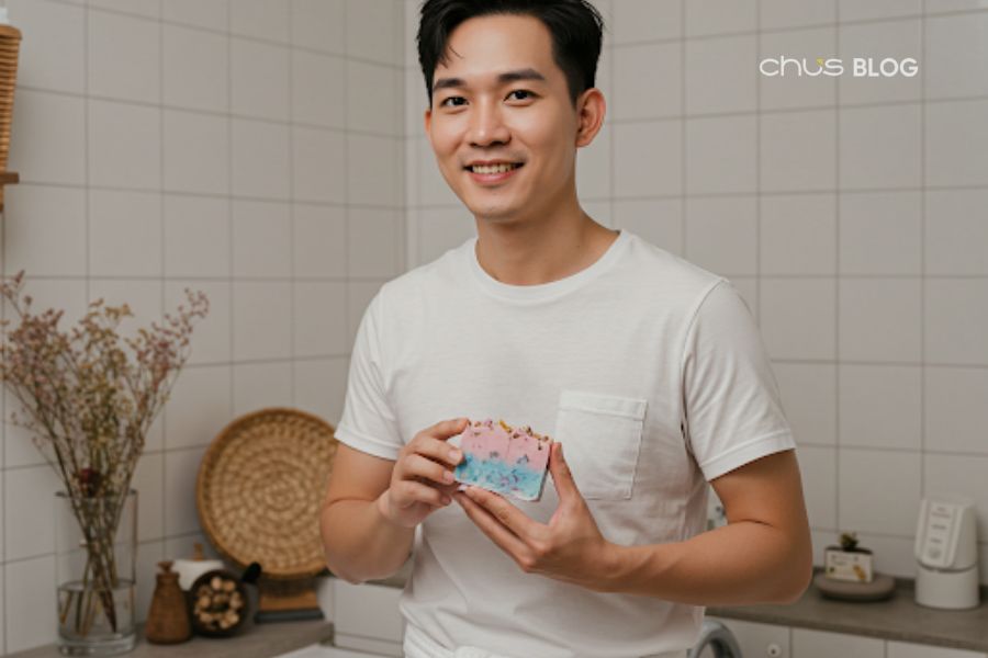 Handmade soap with natural fragrance brings an authentic spa experience right at home