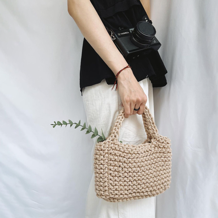 Túi xách handmade đan móc chìa khóa Mini dễ thương sang trọng túi kéo ra |  Lumtics | Lumtics - Đặt hàng cực dễ - Không thể chậm trễ