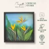 The Bird of Paradise Flower Paper Flower Painting -  MAYPAPERFLOWER